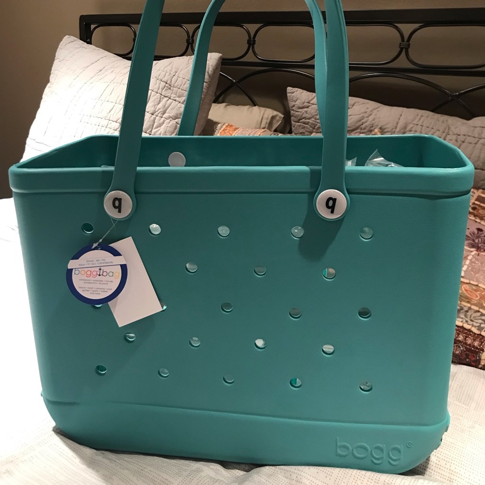 Turquoise large bogg bag